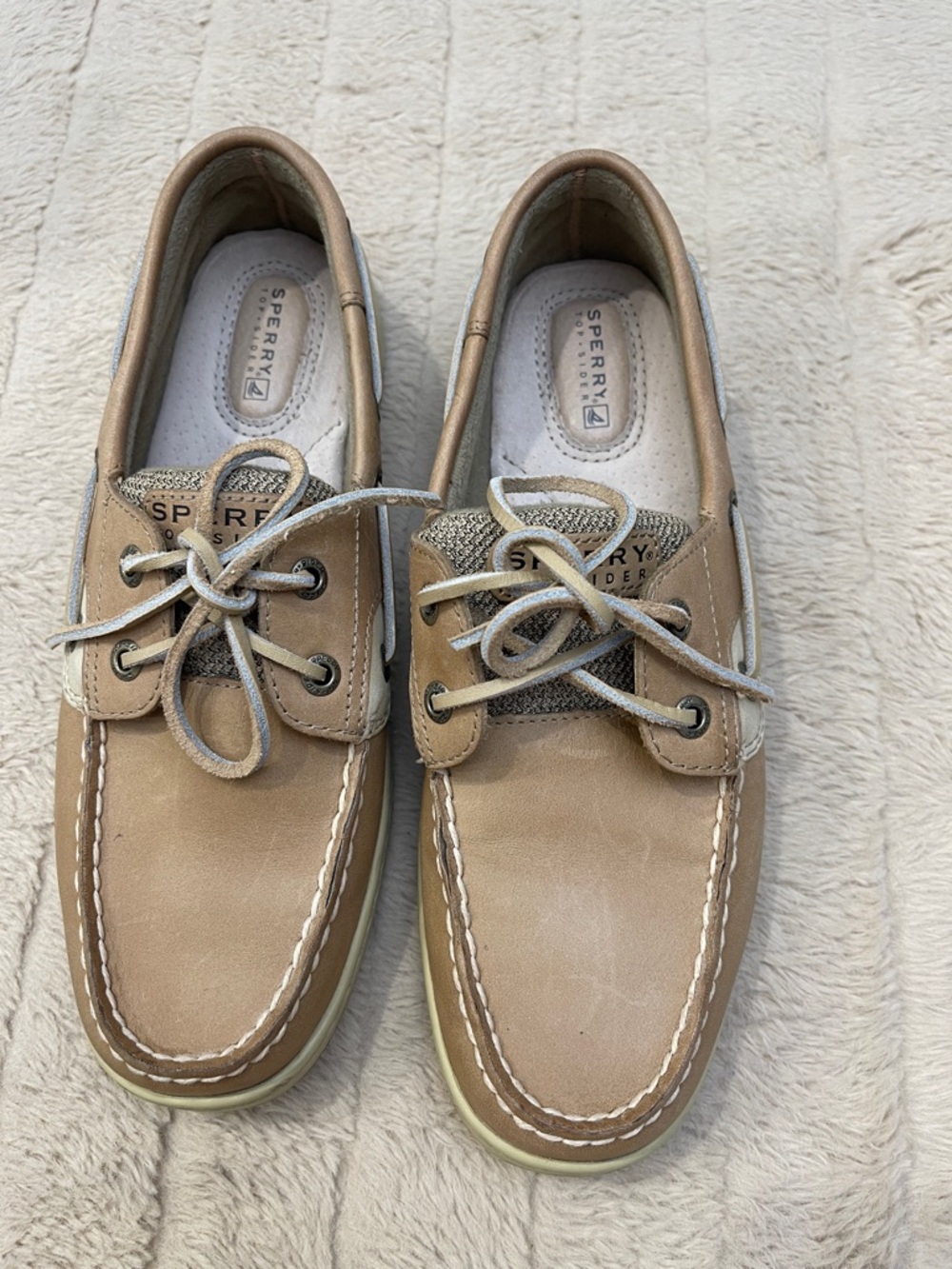 Sperry Women's Tan Leather Boat Shoes